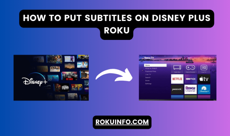 How to Put Subtitles on Disney Plus Roku